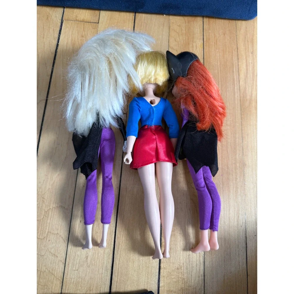 DC Superhero doll bundle of‎ three batgirl, Harley Quinn, and supergirl
